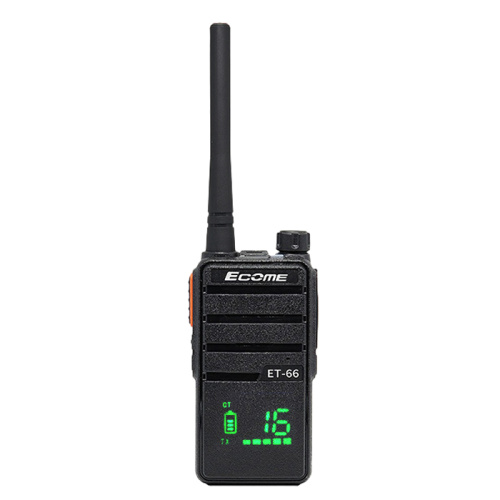 ECOME ET-66 Restaurant Handheld Two Wege Radio PMR UHF kleine 1 km Range Walkie Talkie