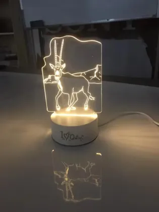 Christmas Game Controller Theme 3D Night Light and Wall Lamp: Brighten Your Space with Holiday Creativity