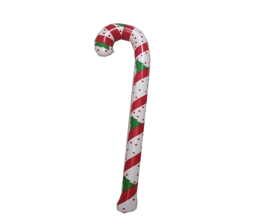 PVC Inflatable Walking Stick Christmas Decoration