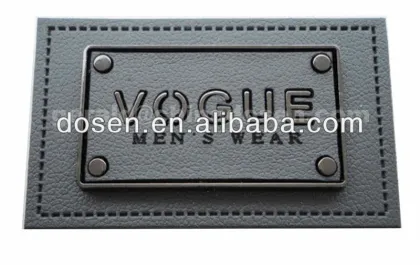 etiqueta de couro jeans para o vestuario