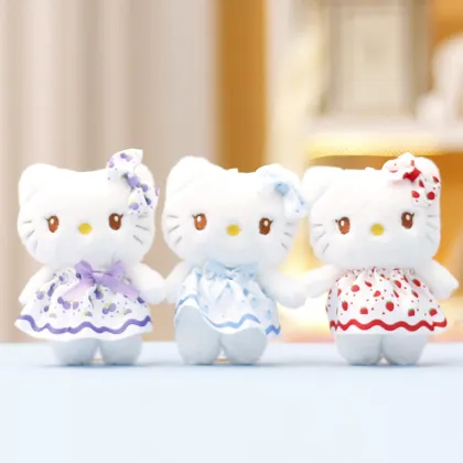 Wholesale Kawaii Hello Kitty Plush Keychains and Mini Stuffed Toys