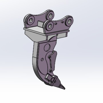 soil ripper with high-efficiency crushing capability