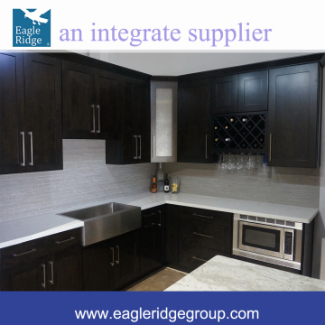 All Solid Wood KITCHEN CABINETS Shaker Espresso 10x10 RTA Kitchen Cabinet
