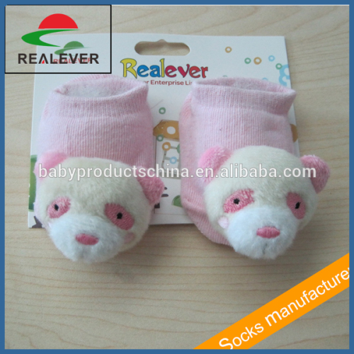 Cute and beautiful smiling face cotton baby socks gift