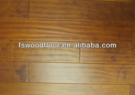 teak stain hand scraped birch engineered flooring