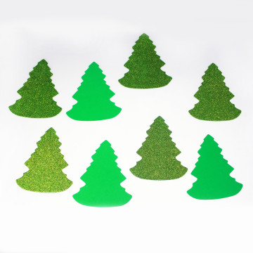 glitter Chirstmas tree foam sticker