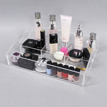 Klares Acryl-Make-up-Organizer-Tablett