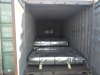 Shandong regular spangle galvanized steel metal iron plate