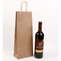 Bolso promocional de vino tinto de papel kraft