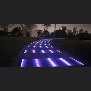 Solar Energy Generating Floor Lamps: Solar Panel Tiles and Bricks