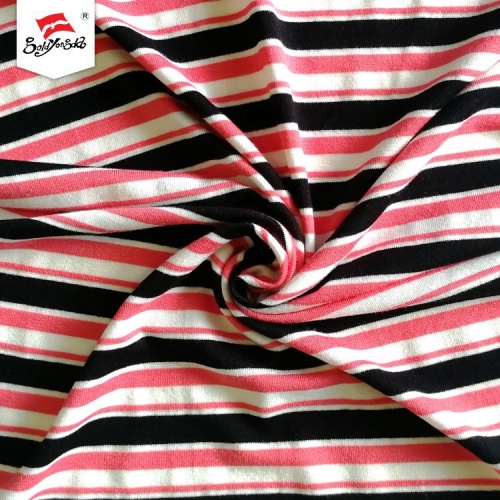 HygroscopicityJersey Knit Stripe Spandex Cotton Fabric