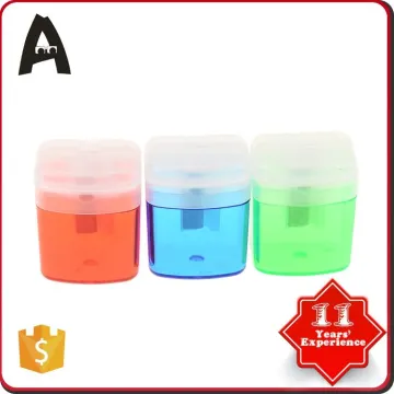 Customized factory supply round plastic pencil sharpener