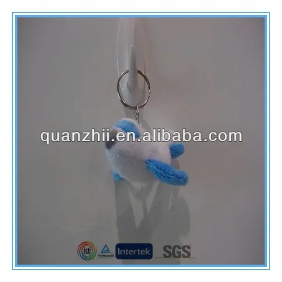 Small plane plush key chain for children
