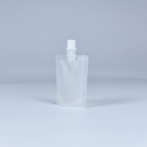 Pochette à bec transparent recyclable pour liquide 150 ml