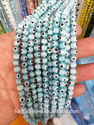 Turkish evil eye crystal glass loose evil eye beads