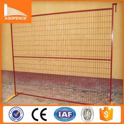600*100*6mm metal stand AKZONOBEL powder painted galvanized 6ft temporary fence panel
