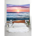 Tapisserie Wandbehang Ozean Meer Welle Strand Serie Tapisserie Sonnenaufgang Sonnenuntergang Abenddämmerung Tapisserie für Schlafzimmer Wohnheim Dekor