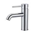 Round Brass Single Handle Basin Faucet