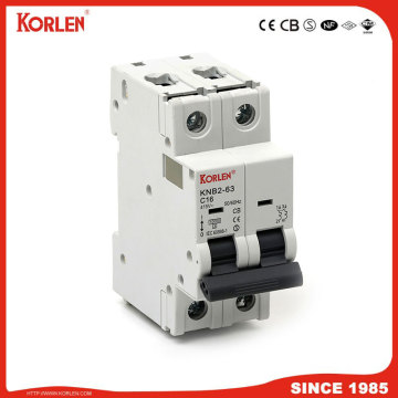 Miniature Circuit Breaker 3KA 63A TUV KNB2-63 2P