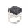 Assorted Natural Lava Stone Rings Owl Shape Ring for Women Quartz Crystal Heart Rings for Girl Women Wedding Adjustable ring