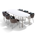 rattan dining table and chair set