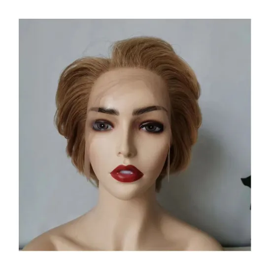 factory customized short pixie colored human hair wigs
