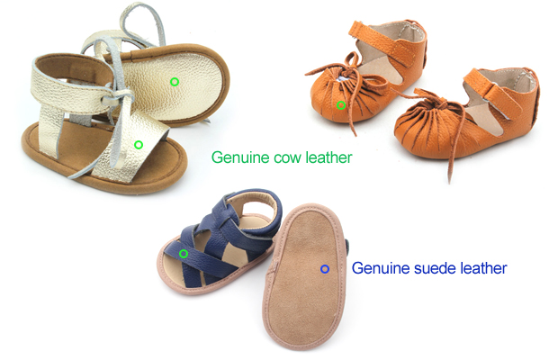 Genuine Leather Baby Sandals & Slipper