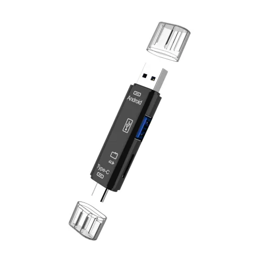 USB2.0 Card Reader Type-C Adapter for Android Phones and Laptops