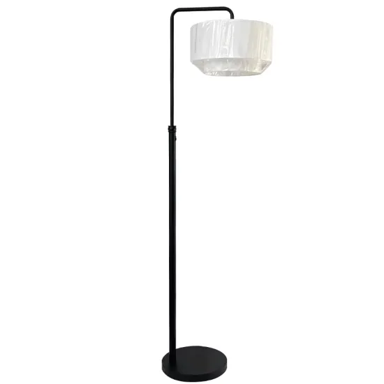 UL Listed Black Metal Hotel Floor Lamp With On/Off Socket