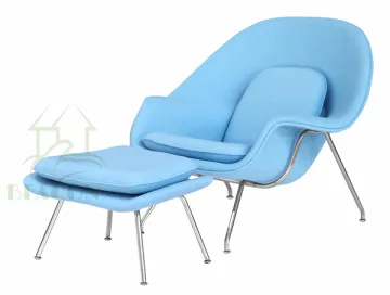 Comfortable Womb Lounge Chair and Ottoman