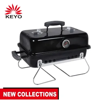 Mini black custom portable bbq table foldable barbecue grill table top charcoal bbq grill