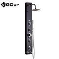 304 Stainless Steel Gold Thermostatic Shower Panel with LCD Display Waterfall