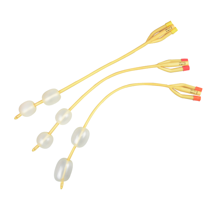 3-way Double Balloons Foley Catheter