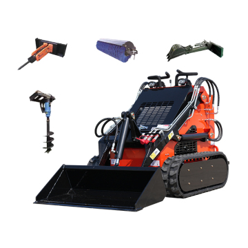 China Hot Sale Mini Skid Steer Loader and Walk Behind Crawler Mini Skid Steer Loader