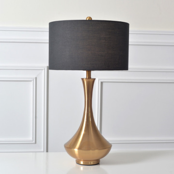Modern Black Fabric Lamp Shade Desk Lamp for Home Decor