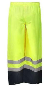 Men's High Visibility Yellow Rain Pants