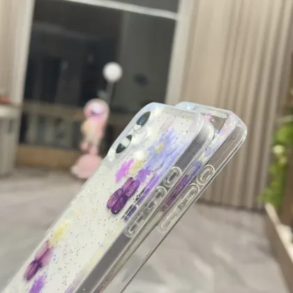 Iphone 16 Plus Purple Eternal Flower Dried Flower Real Flower Phone Case
