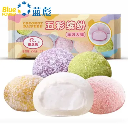 Customized Japanese Style Sweet Mochi Tapioca Cake with Strawberry Fillings