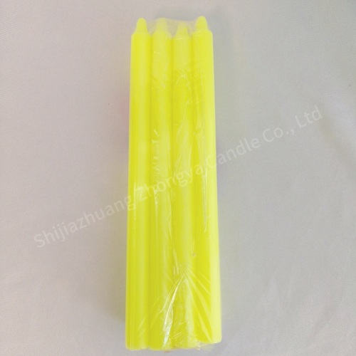 Paraffin wax stick bright yellow color vigil candles
