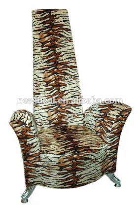 Leopard design velvet fabric classic chair ND21