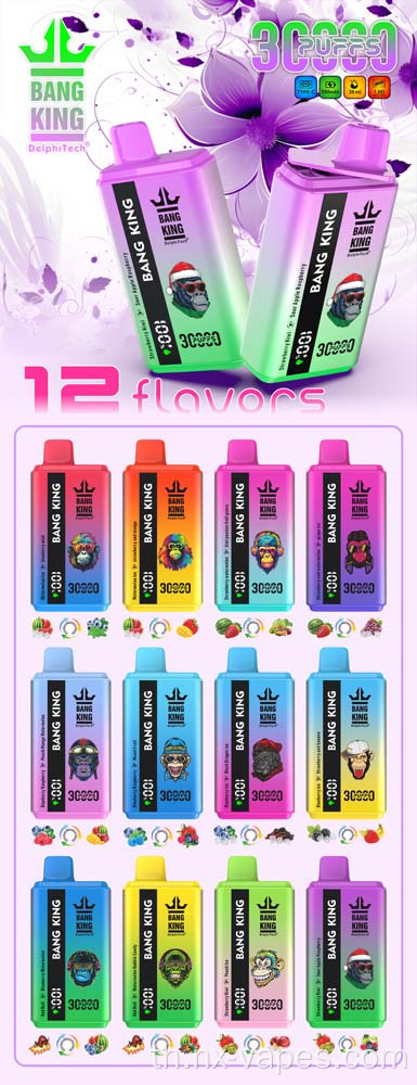 Bang King 30000 Puffs Vapes ที่ใช้แล้วทิ้ง