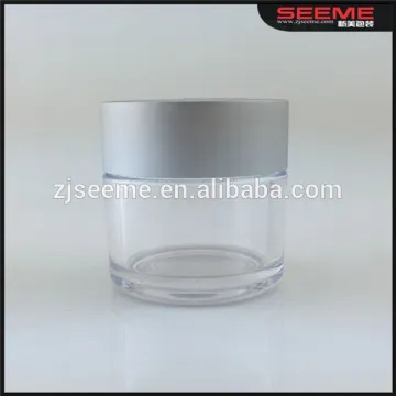 Wholesale empty clear plastic jar PETG cosmetic cream jars