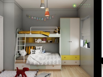 Customized Kids' Bedroom with Bunk Bed