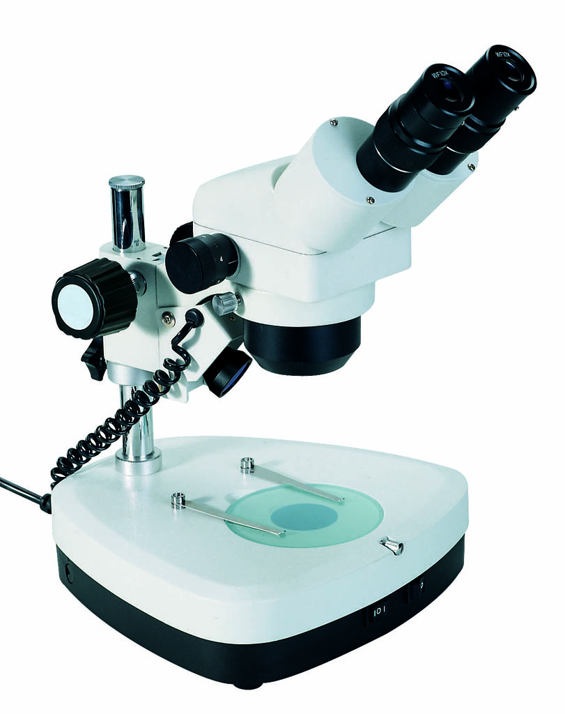 Microscopio de binoculares C-2D, microscopio estéreo de distancia de trabajo larga con LED 3W, microscopio móvil