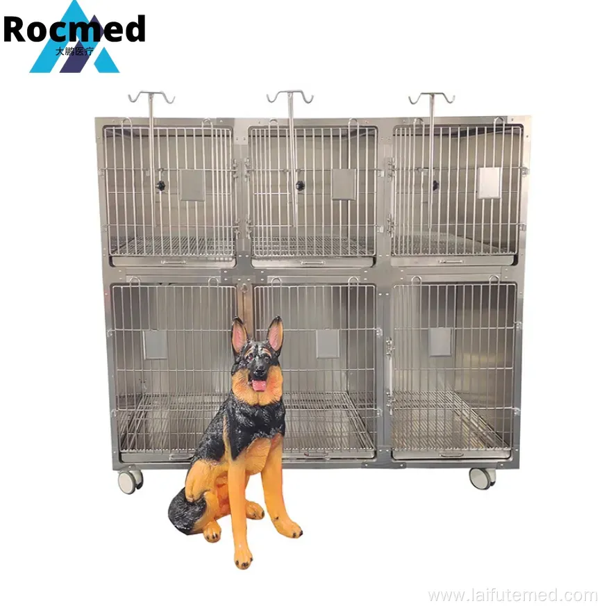 Low Price Good Quality Stainless Steel Veterinary ICU Cage for Dogs and Cats
