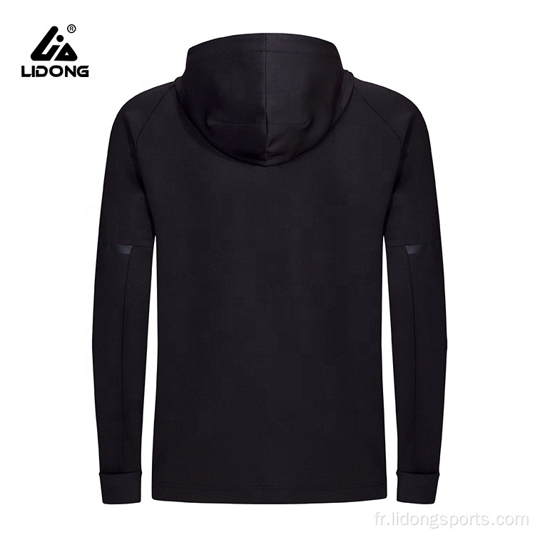 Fashion Mens Reflective Stripe Plain Gym Hoodie Men