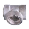 SS304 Cast Stainless Steel Thread Equal Tee