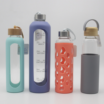 Custom High-Quality BPA-Free Eco-Friendly Borosilicate Glass Water Bottle