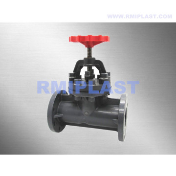 Manual Operated UPVC Globe Valve Flange End