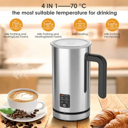automatic milk frother manual milk steamer